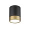 Z-Lite Algar Flush Mount, 1-Light, 6 In.W x 8 In.H, Matte Black + Modern Gold/Frosted 1006F6-MB-MGLD-LED - alternate 3